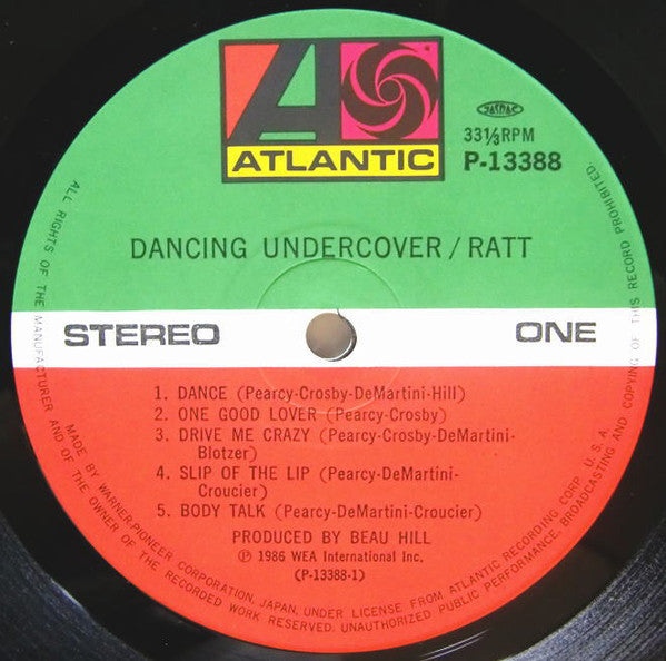 Ratt : Dancing Undercover (LP, Album)