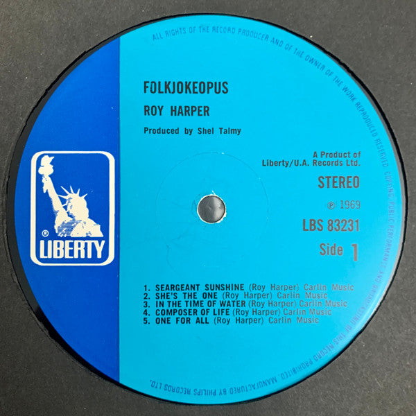 Roy Harper : Folkjokeopus (LP, Album, RP)