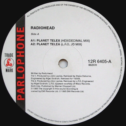 Radiohead : High & Dry / Planet Telex (12", Single, Ltd, Num)