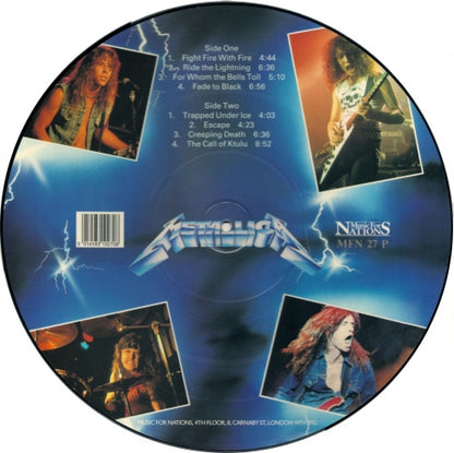 Metallica : Ride The Lightning (LP, Album, Pic, RE)