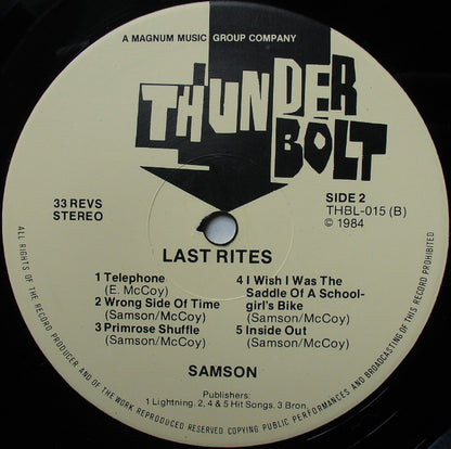 Samson (3) : Last Rites (LP, Comp)