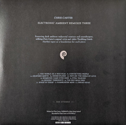 Chris Carter (2) : Electronic Ambient Remixes Three (2xLP, Album, Ltd, Gre)