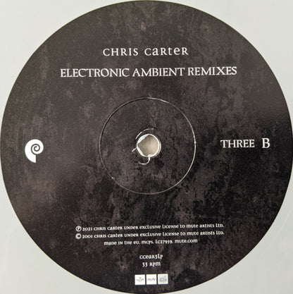 Chris Carter (2) : Electronic Ambient Remixes Three (2xLP, Album, Ltd, Gre)