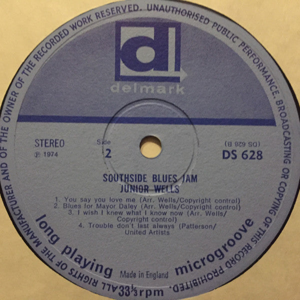 Junior Wells : Southside Blues Jam (LP, Album, RE)