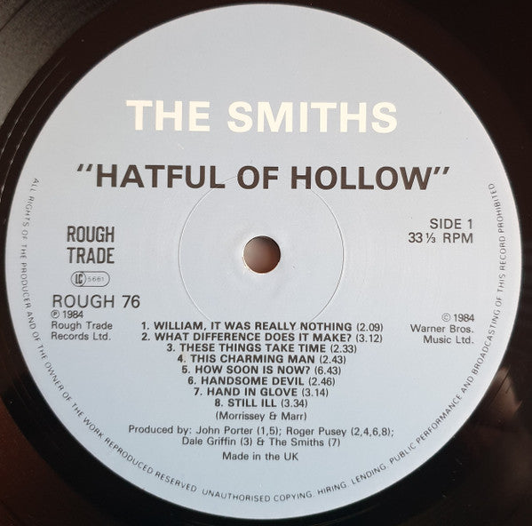 The Smiths : Hatful Of Hollow (LP, Comp, M/Print, Imm)