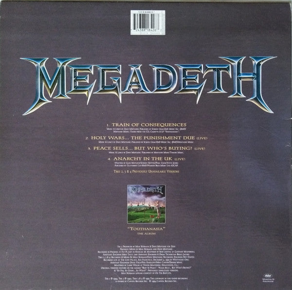 Megadeth : Train Of Consequences (12", S/Sided, Etch, Ltd, Num)