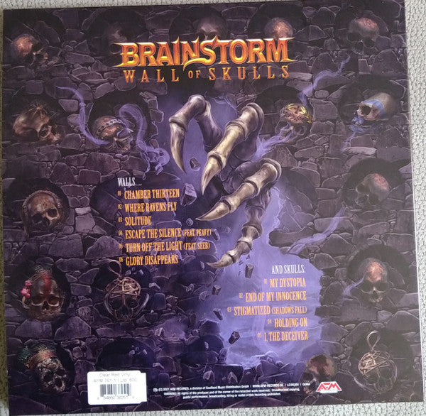 Brainstorm (12) : Wall Of Skulls (LP, Album, Ltd, Red)