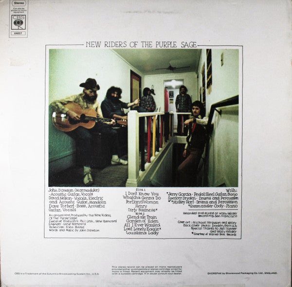 New Riders Of The Purple Sage : New Riders Of The Purple Sage (LP, Album)
