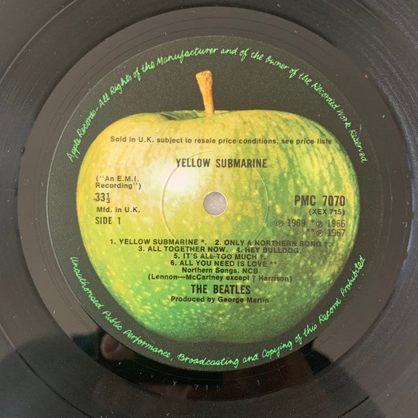 The Beatles : Yellow Submarine (LP, Album, Mono)