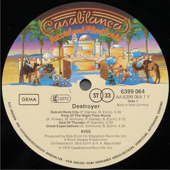 Kiss : Destroyer (LP, Album, RE)