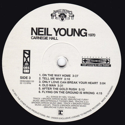Neil Young : Carnegie Hall 1970 (2xLP, Album)