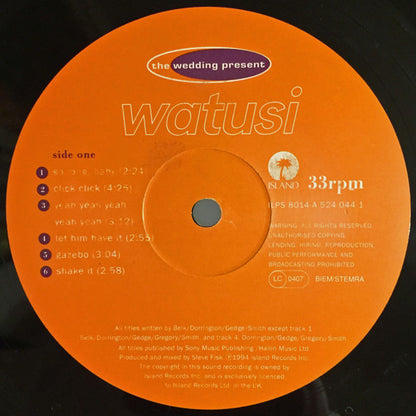 The Wedding Present : Watusi (LP, Album)