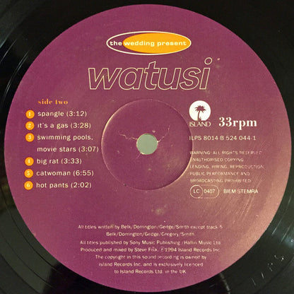 The Wedding Present : Watusi (LP, Album)