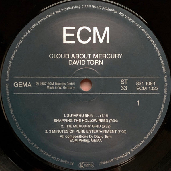 David Torn : Cloud About Mercury (LP, Album)