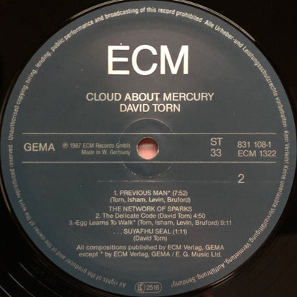 David Torn : Cloud About Mercury (LP, Album)