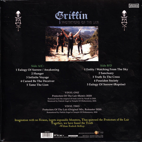Griffin (10) : Protectors Of The Lair (2xLP, Album, RE, RM)