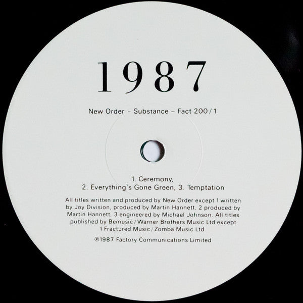 New Order : Substance (2xLP, Comp, RE)