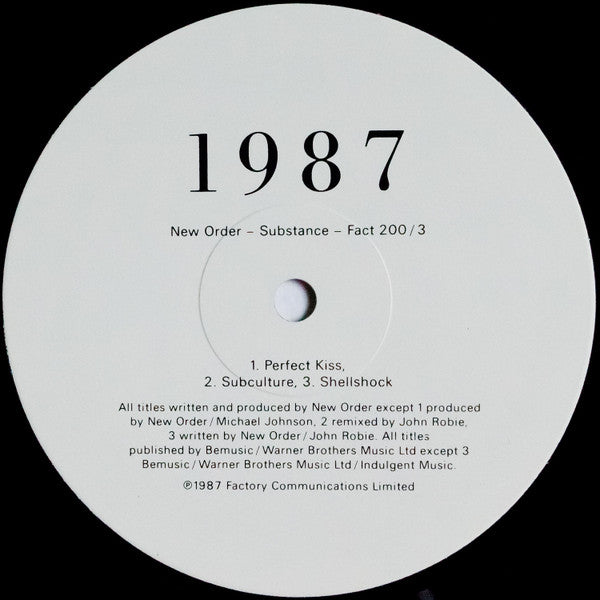 New Order : Substance (2xLP, Comp, RE)