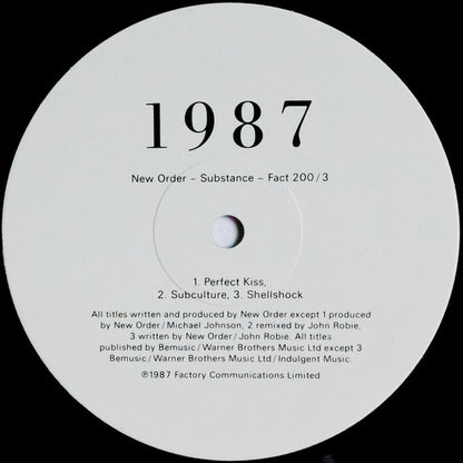 New Order : Substance (2xLP, Comp, RE)