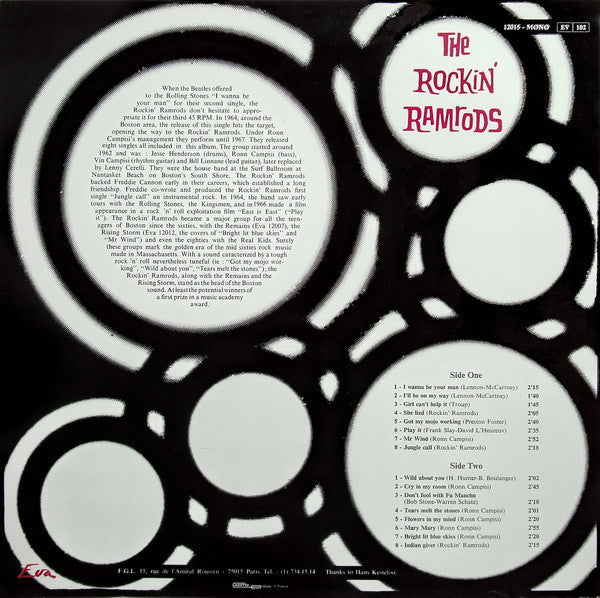 The Rockin' Ramrods : I Wanna Be Your Man (LP, Comp, Mono)
