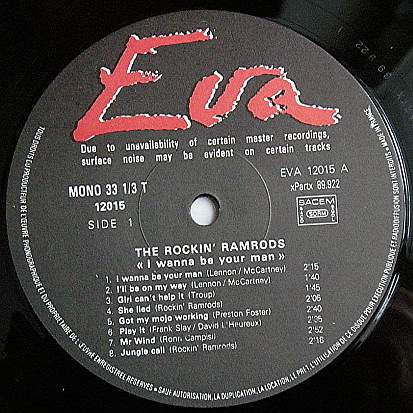 The Rockin' Ramrods : I Wanna Be Your Man (LP, Comp, Mono)