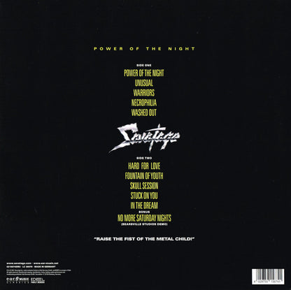 Savatage : Power Of The Night (LP, Album, RE, RM, 180)