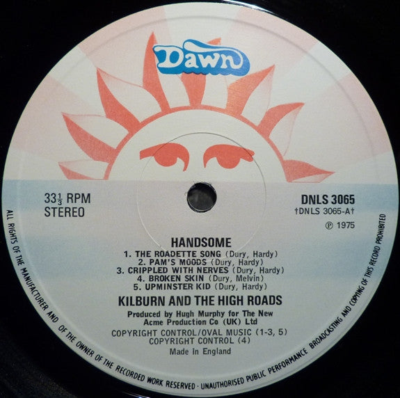 Kilburn & The High Roads : Handsome (LP, Album)