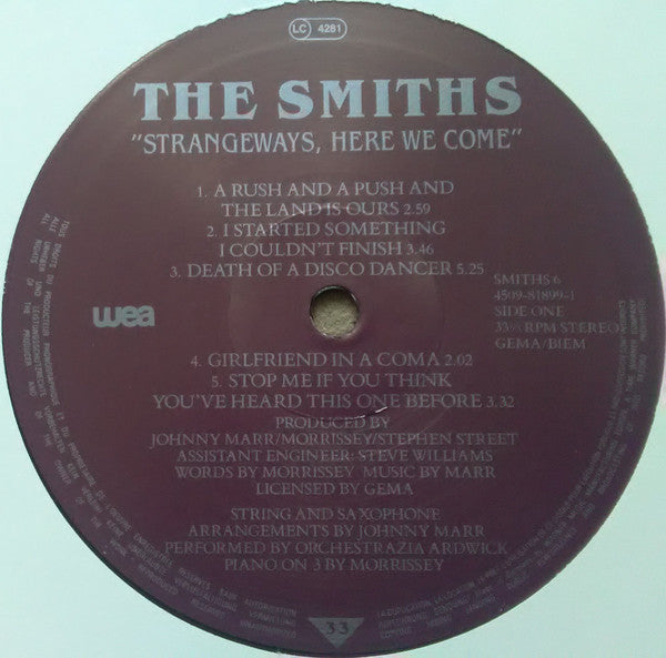 The Smiths : Strangeways, Here We Come (10", Album, Ltd, Num, RE)