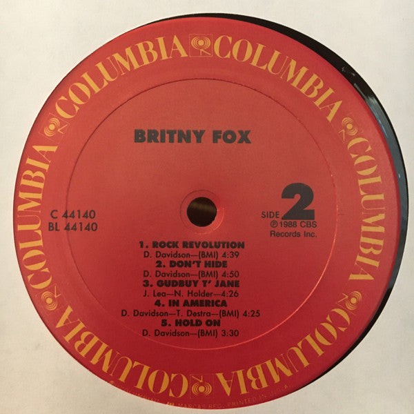 Britny Fox : Britny Fox (LP, Album)