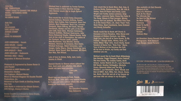 Ozzy Osbourne : No More Tears (LP, Album, RSD, Pic, RE)