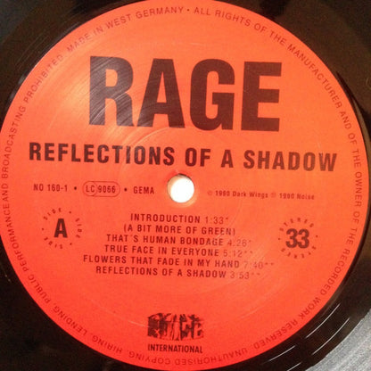 Rage (6) : Reflections Of A Shadow (LP, Album)