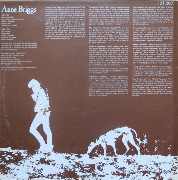 Anne Briggs : Anne Briggs (LP)