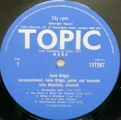 Anne Briggs : Anne Briggs (LP)