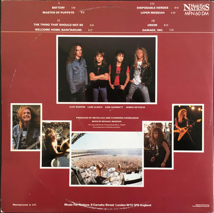 Metallica : Master Of Puppets (2x12", Album, Ltd, RE, Dir)