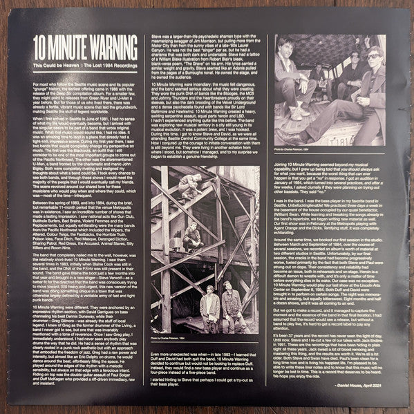 10 Minute Warning : This Could Be Heaven (The Lost 1984 Recordings) (LP, Album, Blu)
