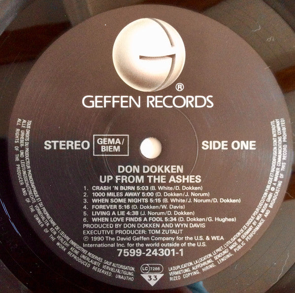 Don Dokken : Up From The Ashes (LP, Album)