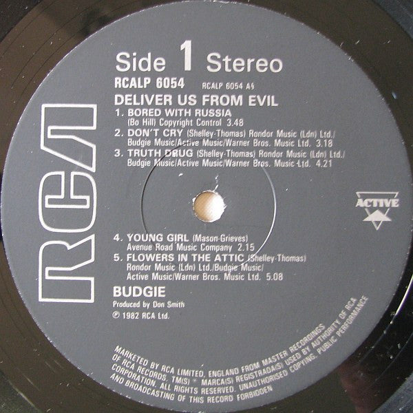 Budgie : Deliver Us From Evil (LP, Album)