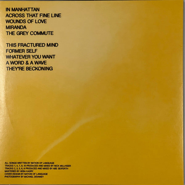 Nation Of Language : A Way Forward (LP, Album, Ltd, Red + CD)