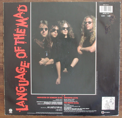 Metallica : Harvester Of Sorrow (12", Maxi)