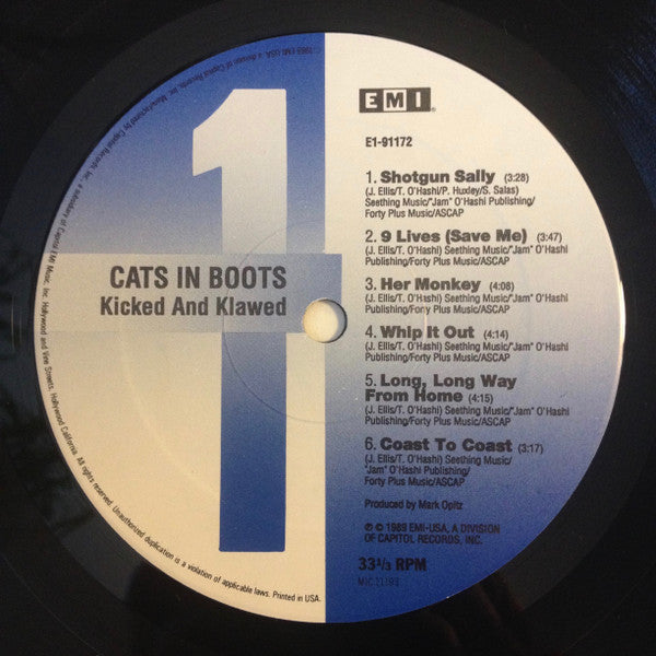 Cats In Boots : Kicked & Klawed (LP, Album)
