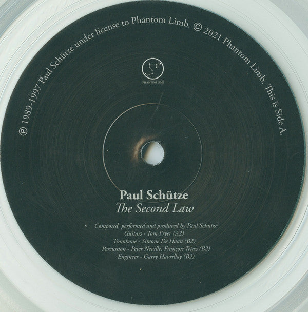 Paul Schütze : The Second Law (LP, Comp, Ltd, RM, Cle)