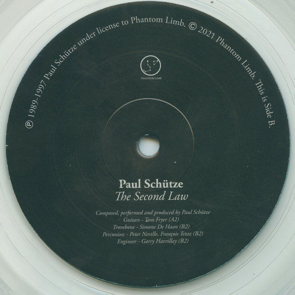 Paul Schütze : The Second Law (LP, Comp, Ltd, RM, Cle)