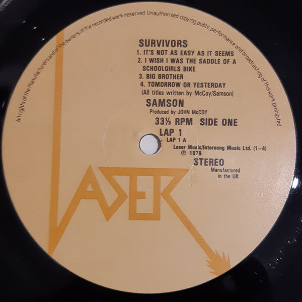 Samson (3) : Survivors (LP, Album)