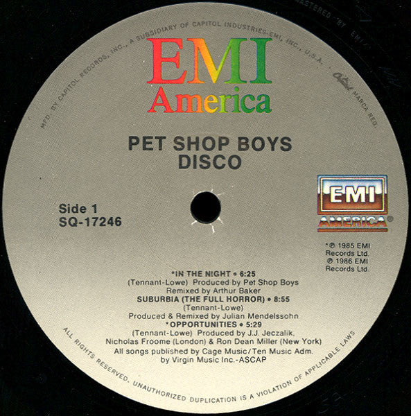 Pet Shop Boys : Disco (LP, Comp, Spe)