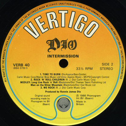Dio (2) : Intermission (12", MiniAlbum, Ltd)