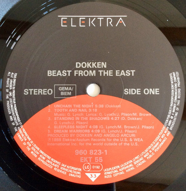 Dokken : Beast From The East (2xLP, Album, Gat)