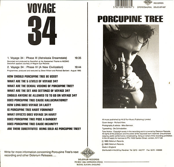 Porcupine Tree : Voyage 34 (LP, EP, Ltd)