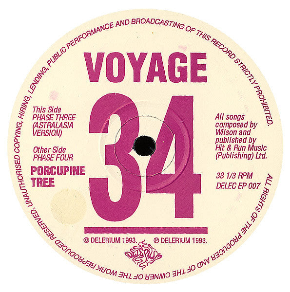 Porcupine Tree : Voyage 34 (LP, EP, Ltd)