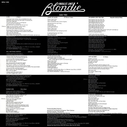 Blondie : Parallel Lines (LP, Album, RE, RM)
