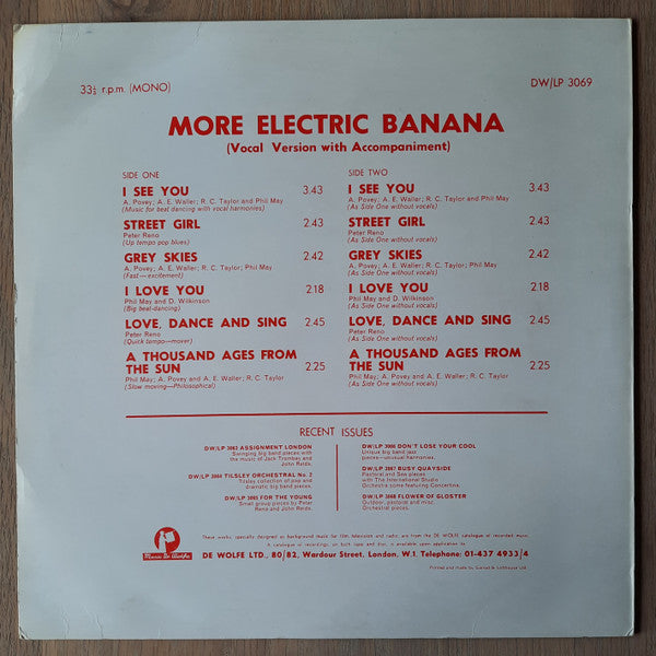 The Electric Banana : More Electric Banana (LP, Mono, RP)